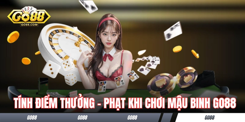 Mậu Binh GO88 - Luật Chơi Cốt Lõi Và Cách Tính Điểm Thưởng 3 Tính điểm thưởng - phạt khi chơi Mậu Binh tại GO88
